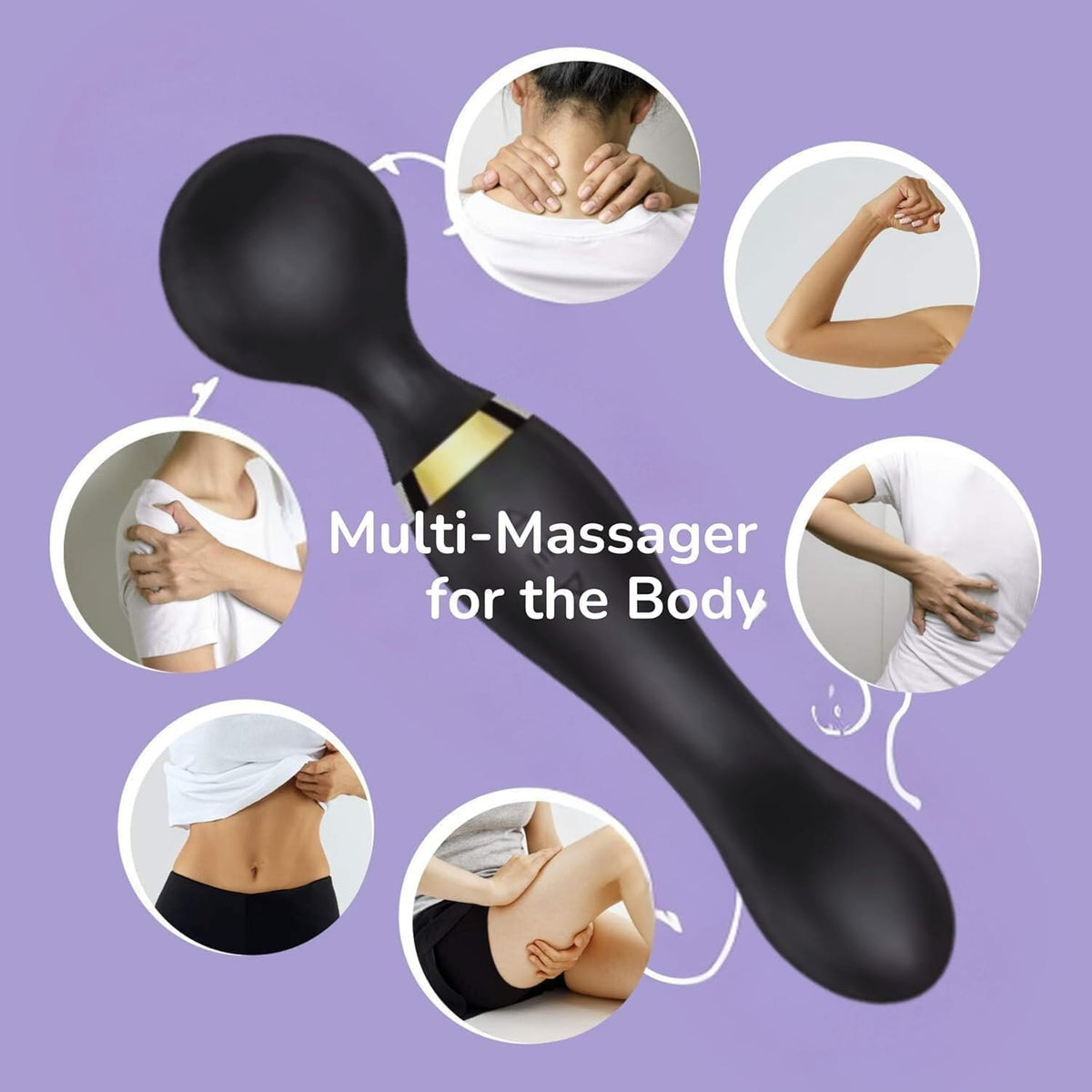 Electric Massage Stick – Portable Handheld Body Massager with 3 Vibration Speeds