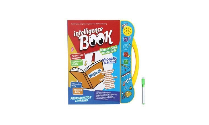 Interactive Intelligence Learning Book for Kids – Phonics, Alphabet & Educational Sound Book with Pen